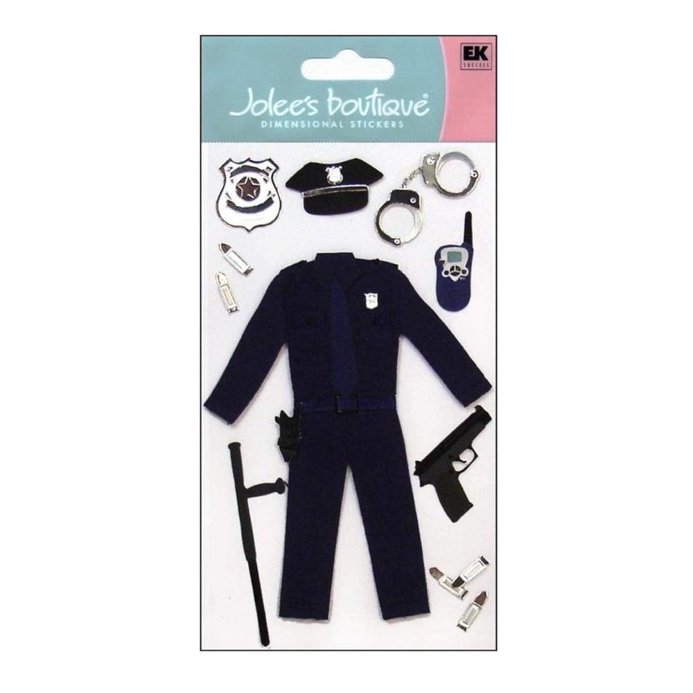 JOLEE’S BOUTIQUE DIMENSIONAL STICKERS POLICE OFFICER - BRAND NEW